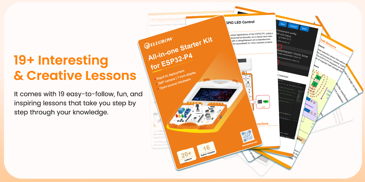 rich lessons of ESP32-P4 kit