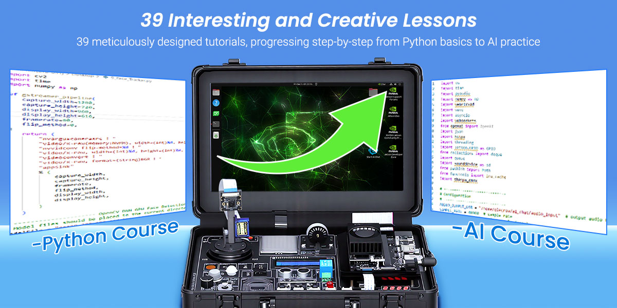 AI Jetson Starter Kit with 39 Interesting and Creative Lessons