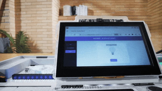 tap a button fo smart home via Crowpi 3
