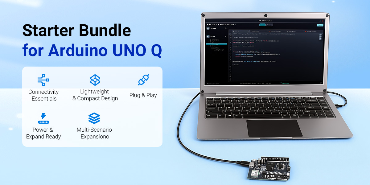 Feature of Starter Bundle Kit for Arduino UNO Q