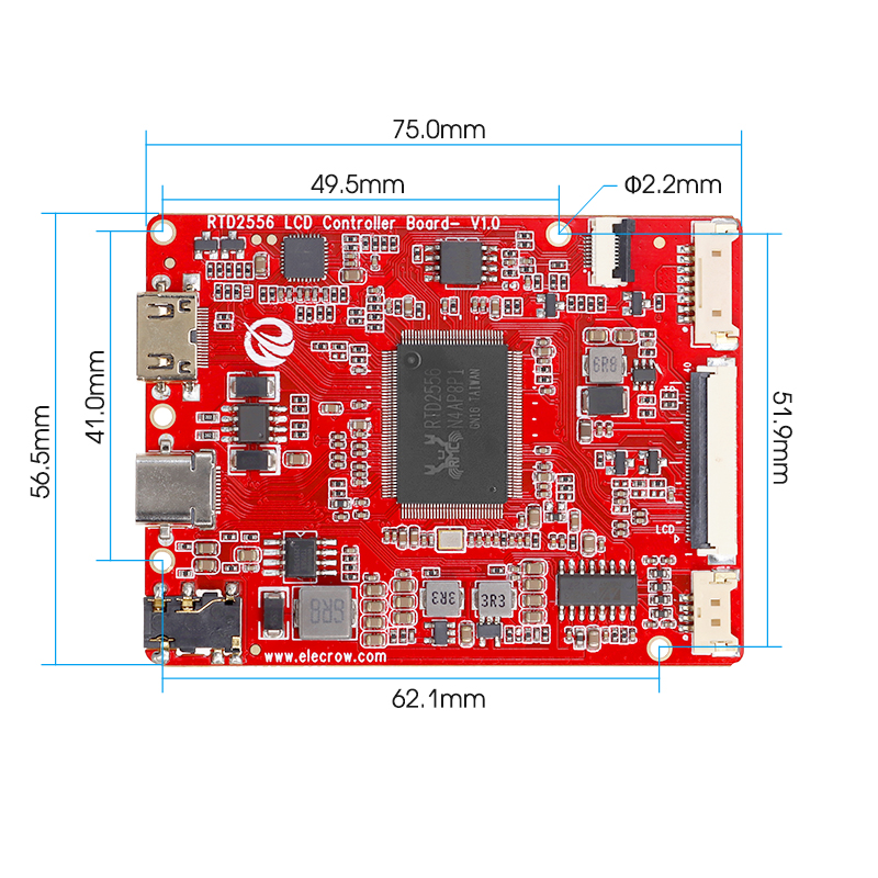 HDMI Driver board size