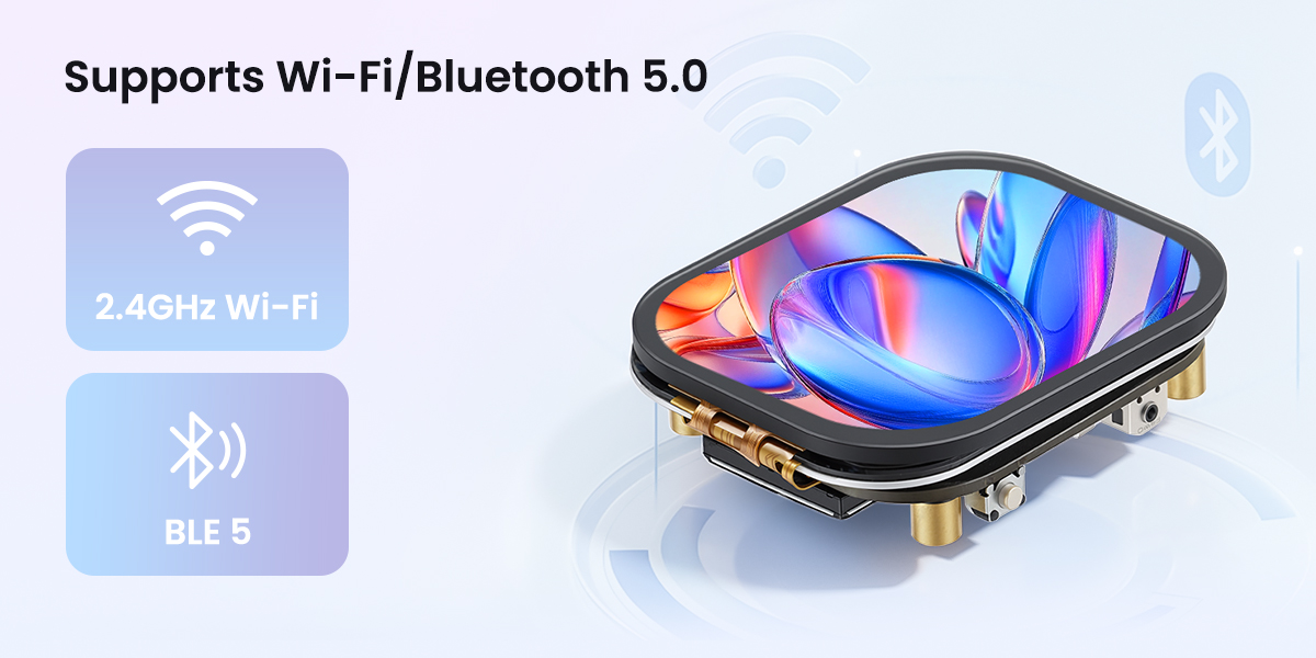 ESP32 Watch 2.01 display supports wifi and BLE 5