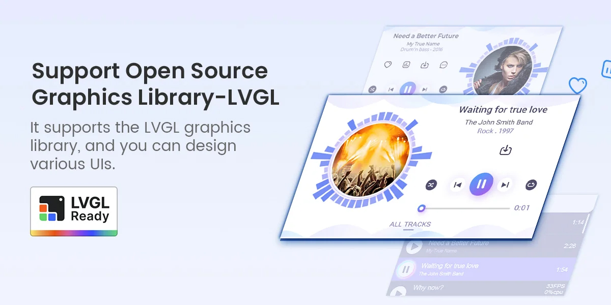 2.01inch display supports LVGL library