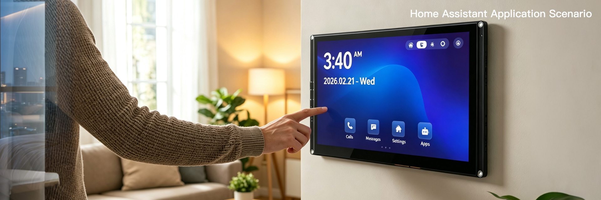 10.1inch Panel for Home Assistant used in Living room