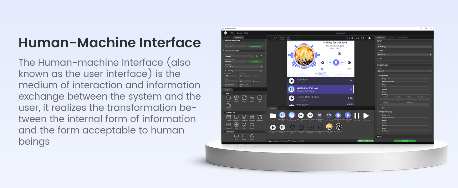 ESP32-P4 5inch display can be used as HMI screen