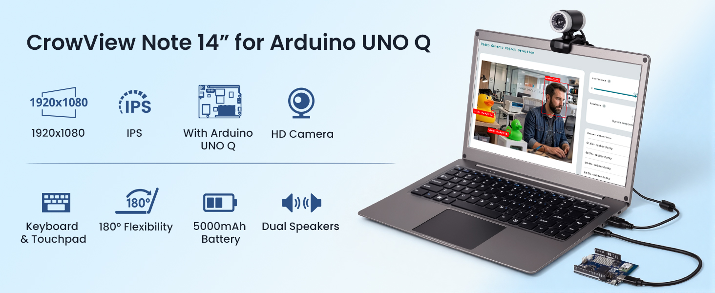 Crowview Note 14inch for Arduino UNO Q