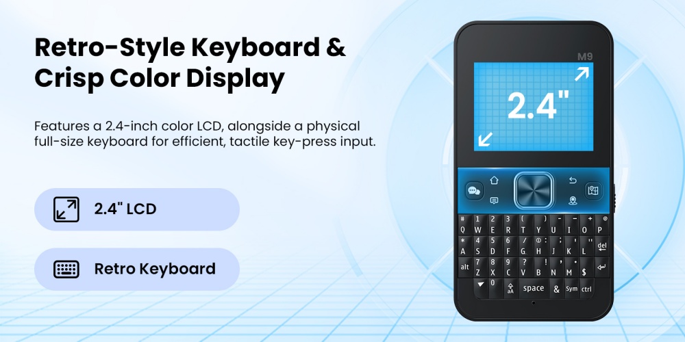 Thinknode M9 Meshtastic device with keyboard and display