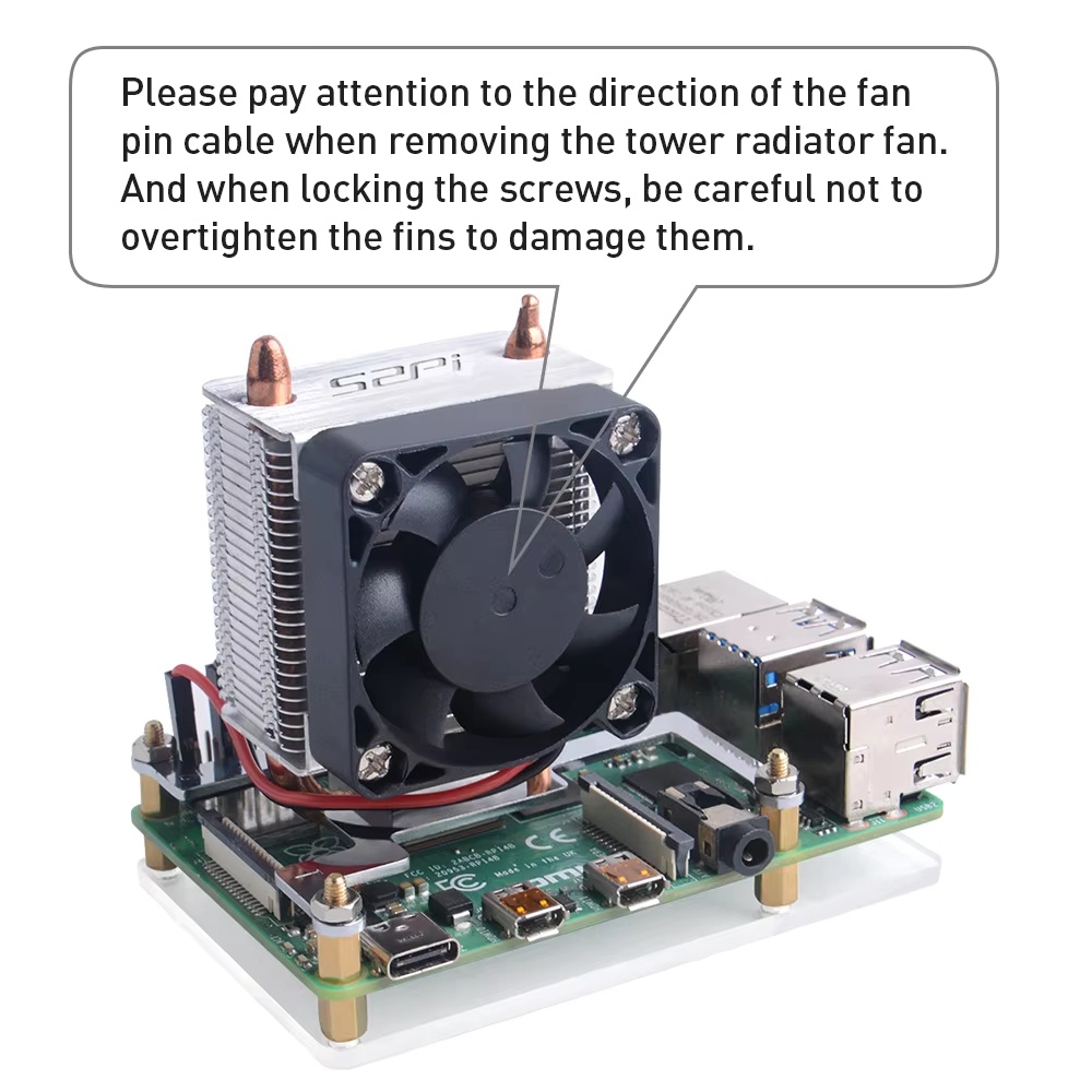 cooling fan installation
