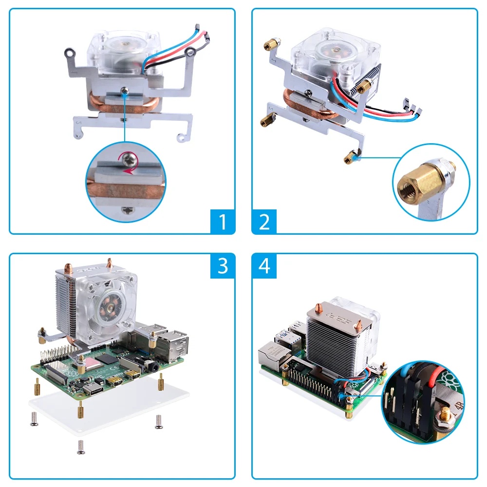 cooling fan installation