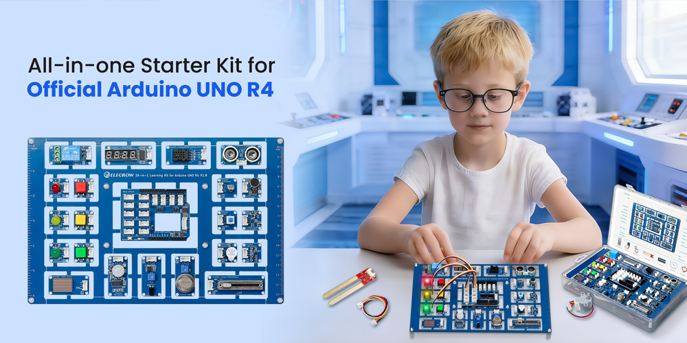 All-in-one Starter Kit for Arduino UNO R4 suitable for Children