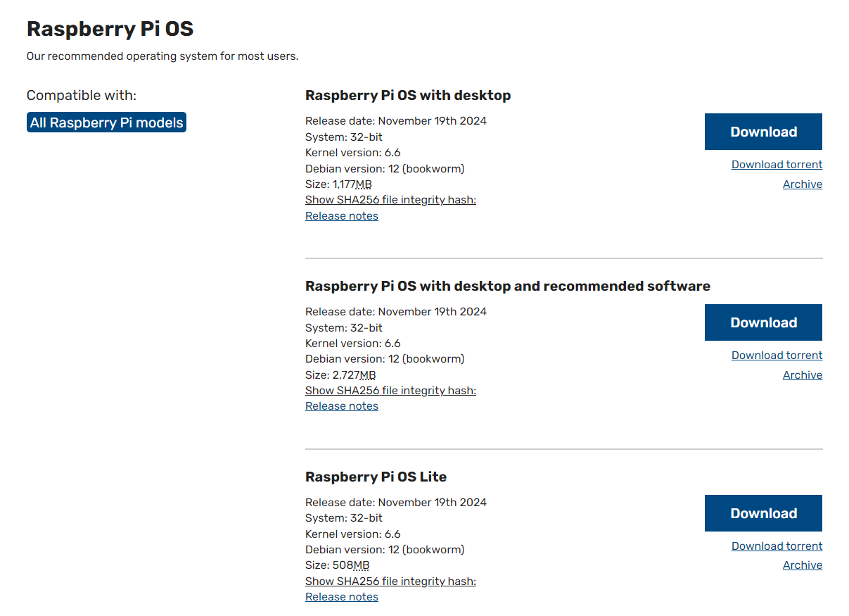 raspberry pi os
