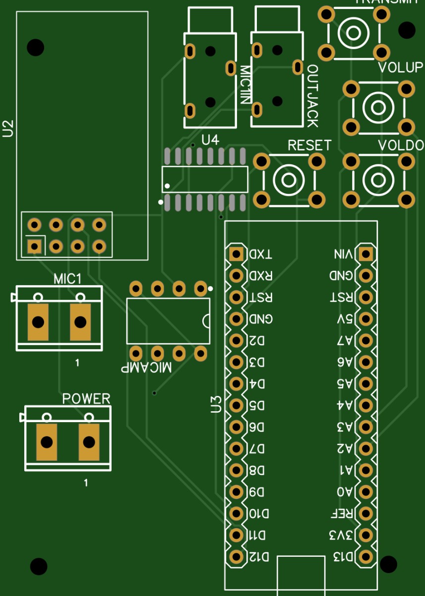 walkie talkie pcb board