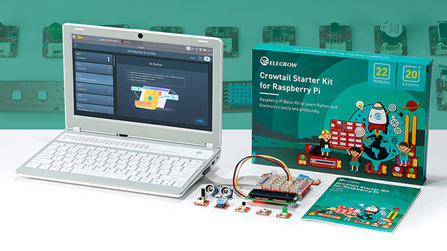 CrowPi|Real Raspberry Pi laptop for learning programming and hardware