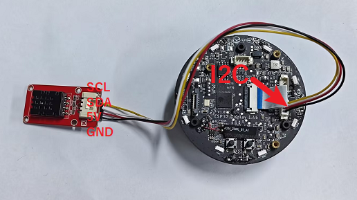 Connect the DHT20 module