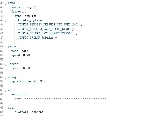 ESP32 and service configuration