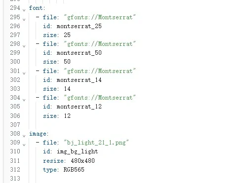 Fonts and image resource
