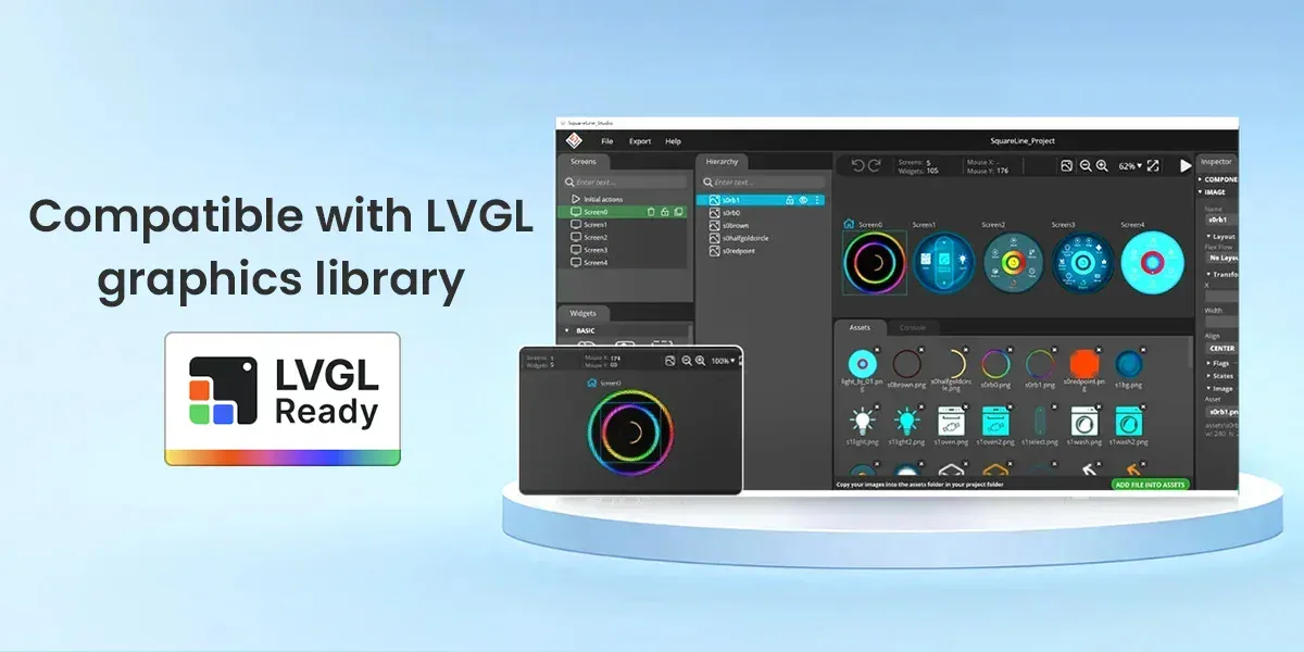 SquareLine Studio LVGL compatibility