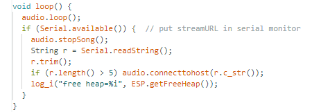 Official website screenshot: audio.loop continuously maintains playback