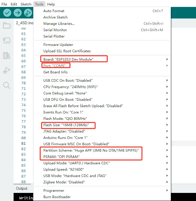 Configure the runtime environment and prepare to flash