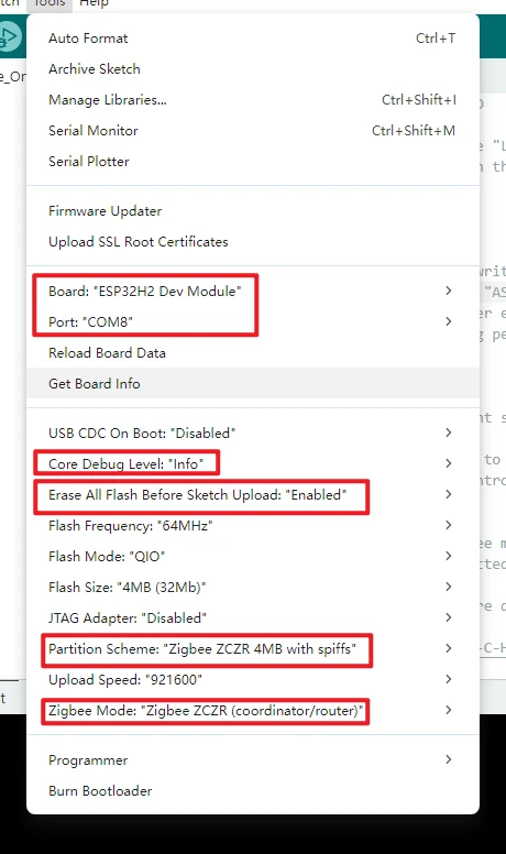 Switch coordinator configuration