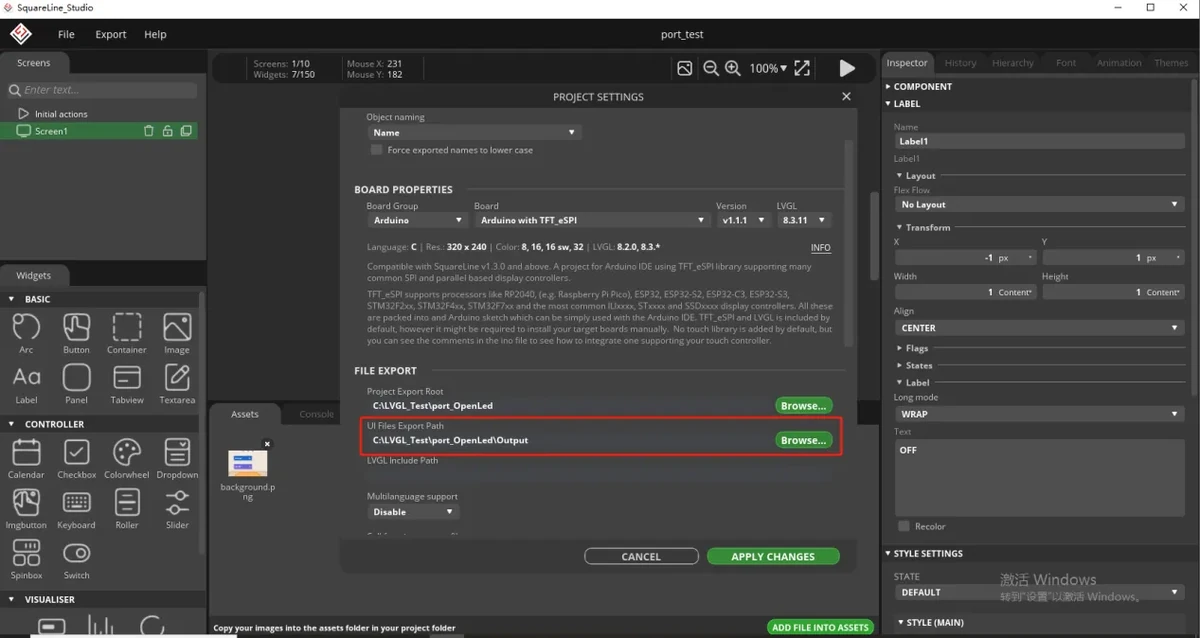 Create Output folder