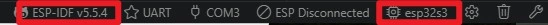 Confirm ESP-IDF version