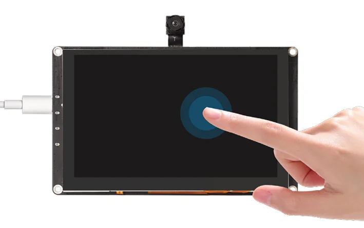 Touch the screen to perform the coordinate test