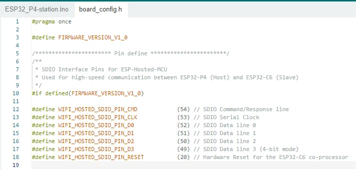 Checking the STA SDIO configuration