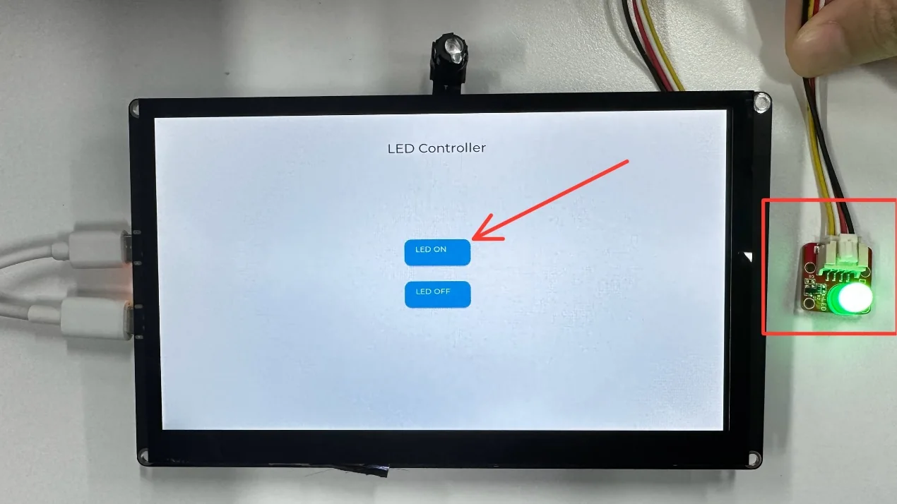 LED ON/OFF acceptance check