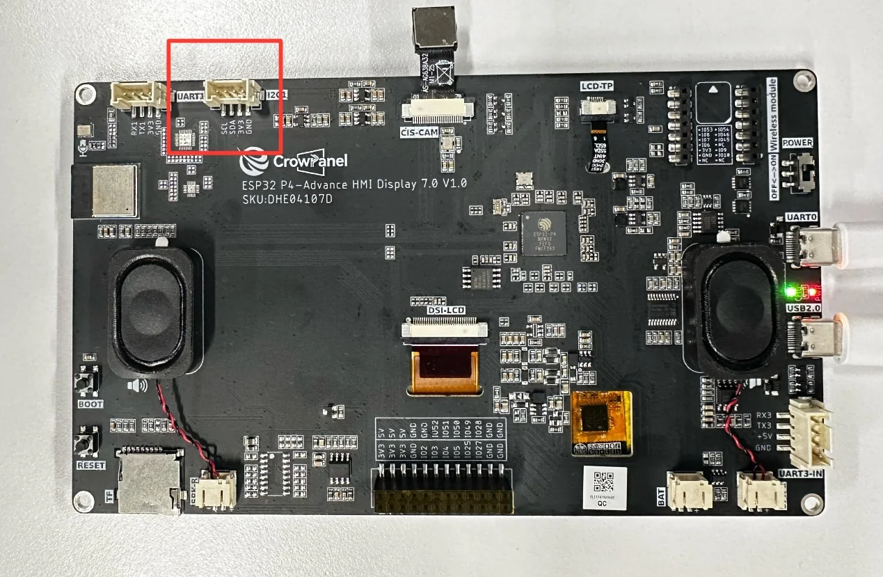Development board I2C interface