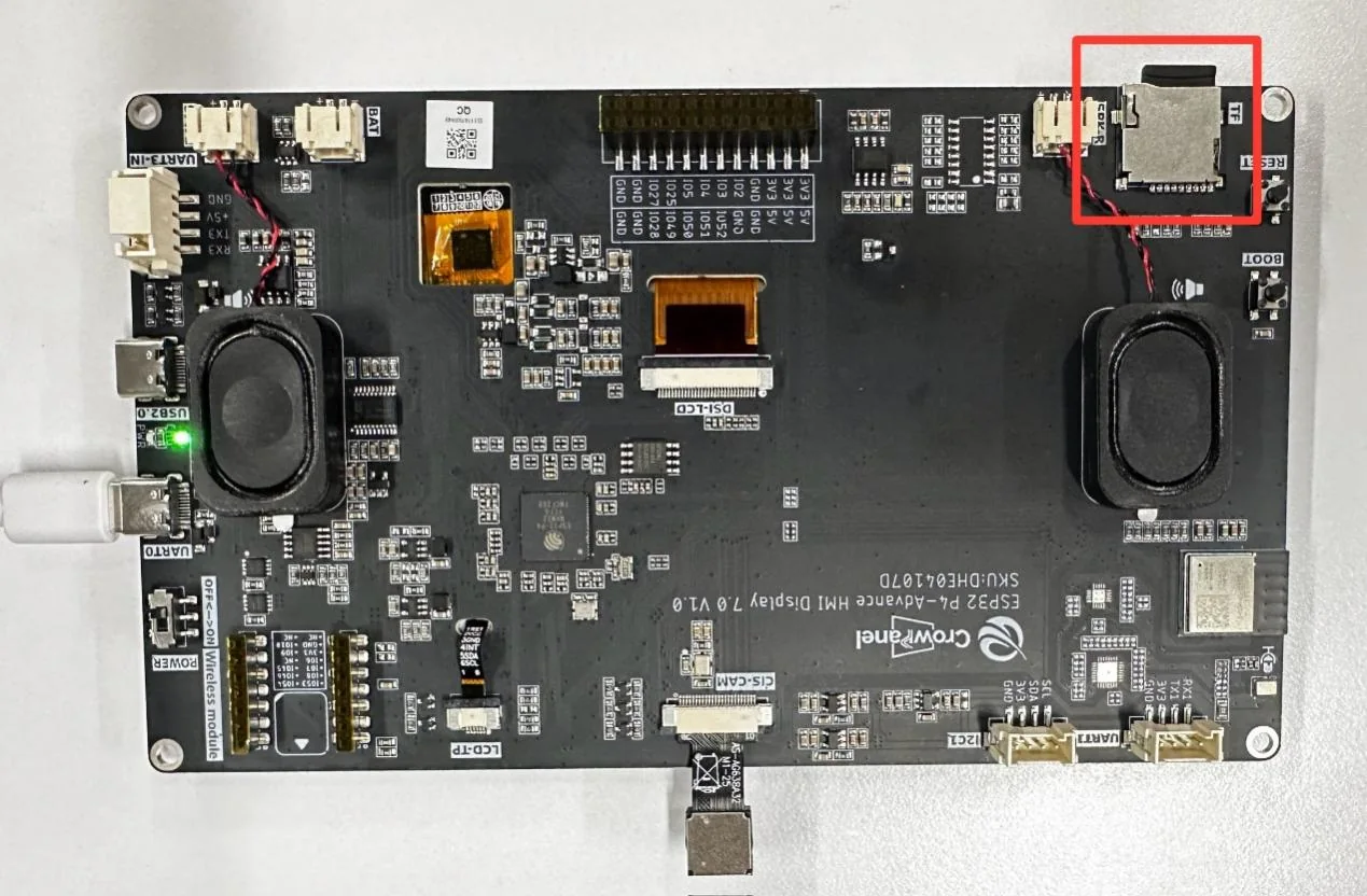 SD card slot location