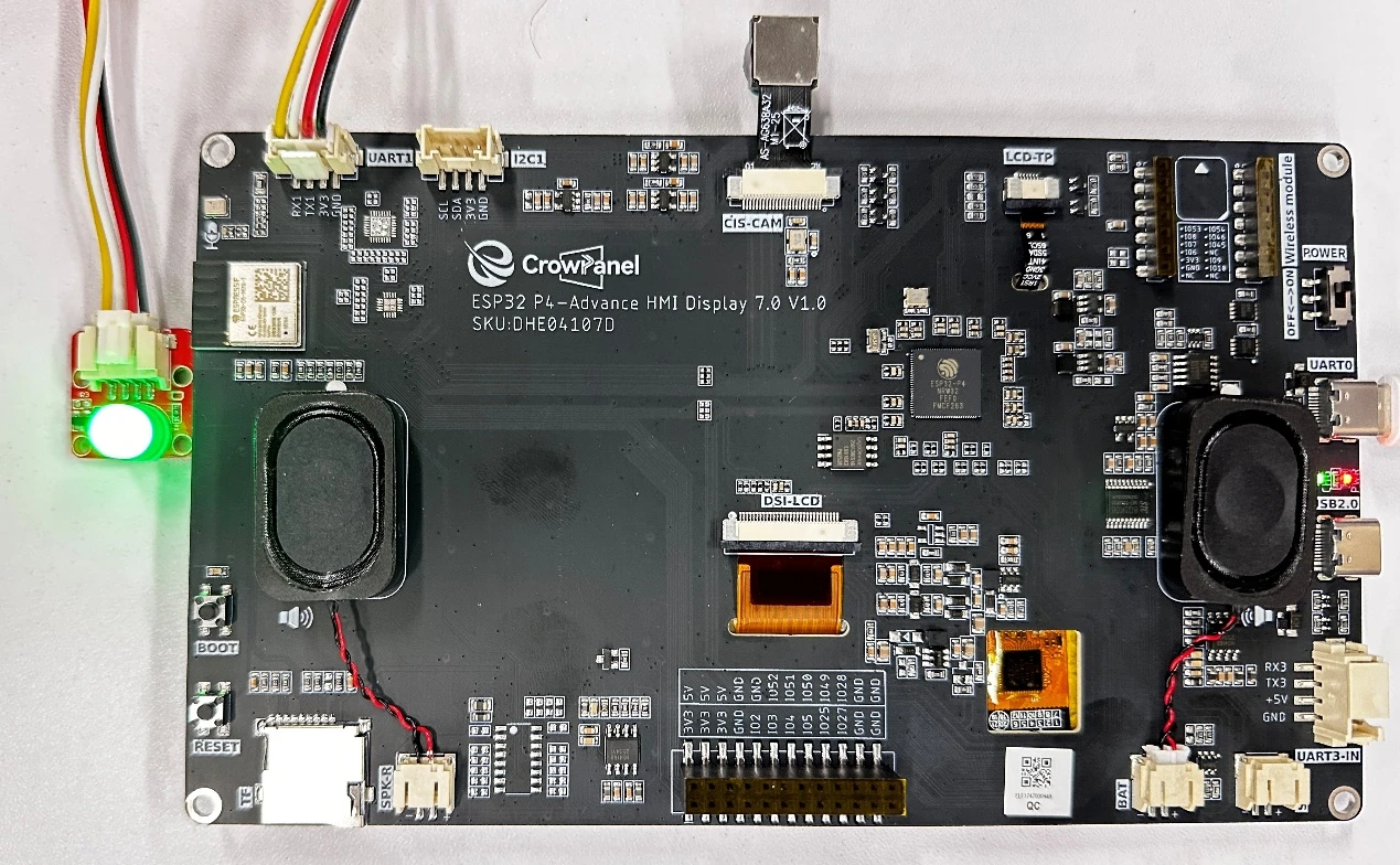 Connect the board via USB