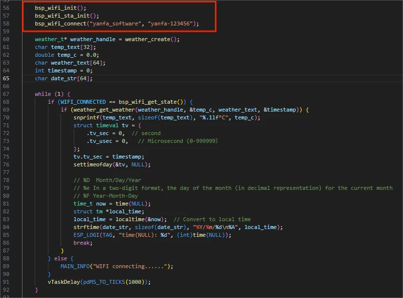 Modify WiFi configuration