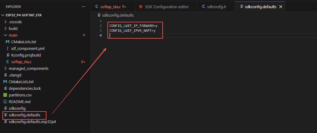 Setting AP+STA default configuration