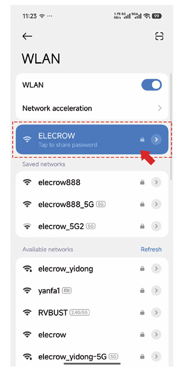 Phone connecting to AP+STA hotspot