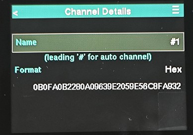 Private channel details