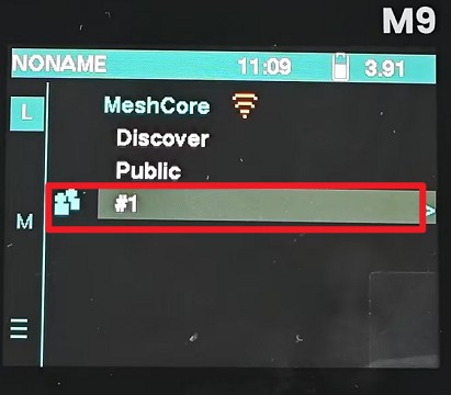 Private channel on the Home screen