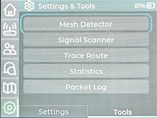 Meshtastic Tools tab
