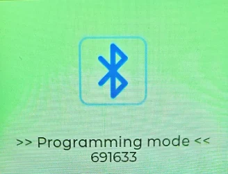 M9 Bluetooth programming-mode pairing number